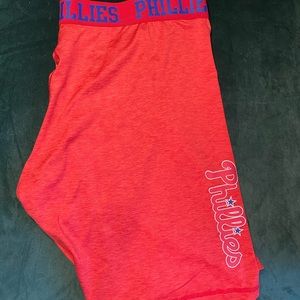 NWT Philadelphia Phillies Womens Team Color Static Bike Shorts